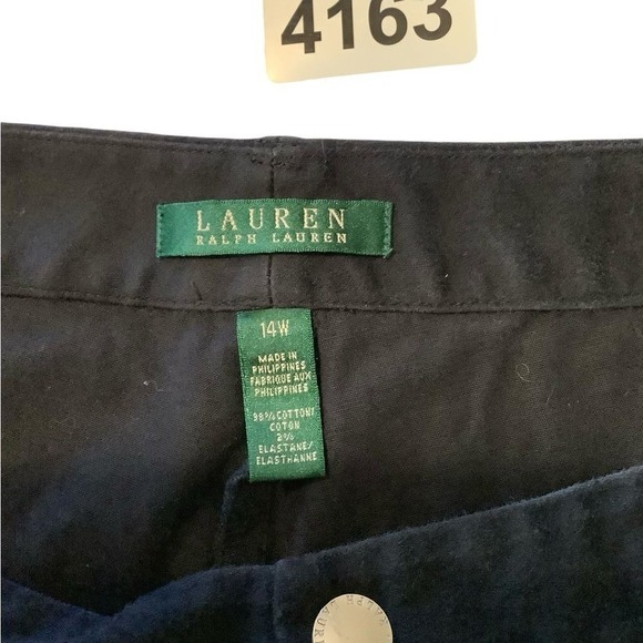 Lauren by Ralph Lauren black straight leg pants size 14W - Picture 3 of 5